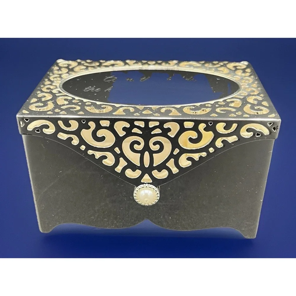 Vtg Things Remembered Silver Jewelry Box Engraved NIB Mothers Day Gift